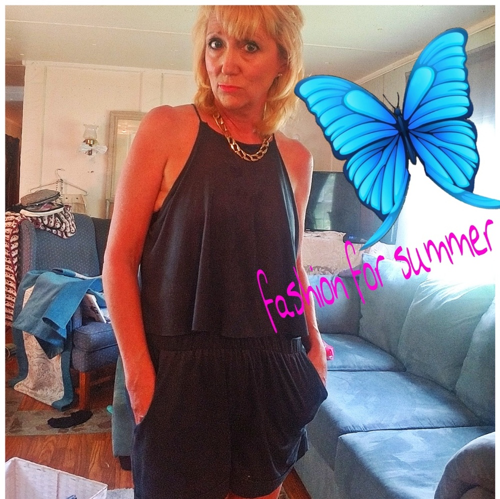 Blue romper